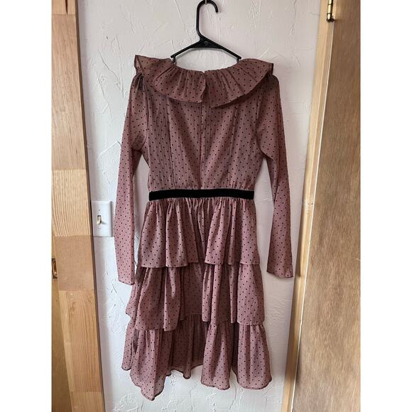 Rachel Parcell‎ Ruffle Tiered Midi Dress Sz 4 - Picture 7 of 8